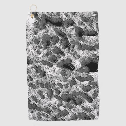 Koraal met zwarte en witte kleur golfhanddoek (Voorkant)