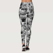 Koraal met zwarte en witte kleur leggings (Achterkant)
