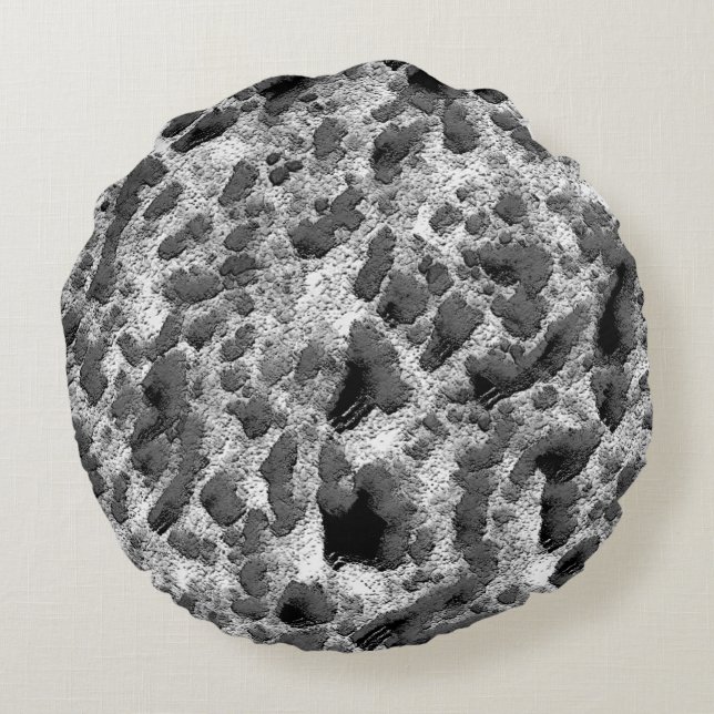 Koraal met zwarte en witte kleur rond kussen (Achterkant)