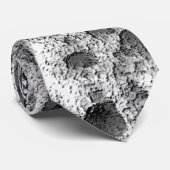 Koraal met zwarte en witte kleur ronde kussen stropdas (Opgerold)