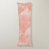 Koraal minimale geometrische inkttextuur lichaamskussen (Voorkant Verticaal)