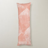 Koraal minimale geometrische inkttextuur lichaamskussen (Achterkant (Verticaal))