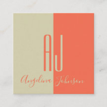 Koraal minimalistische moderne twee-tonige giganti