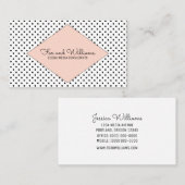 Koraal modern poka Visitekaartje (Voorkant / Achterkant)