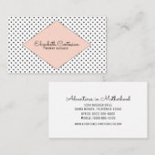 Koraal modern Visitekaartje Contactkaartje (Voorkant / Achterkant)