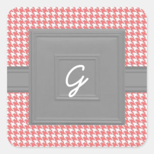 Koraal monogrammed Envelope Seal Stickers