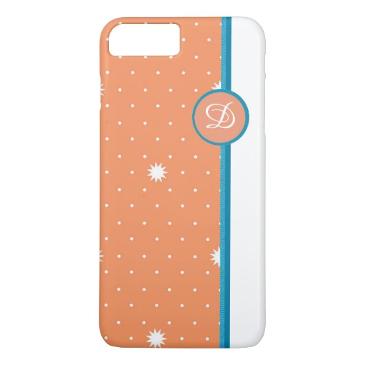 Koraal Monogrammed iPhone Case (Achterkant)