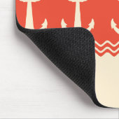 Koraal Nautical Anchor Coastal Stripes Muismat (Hoek)