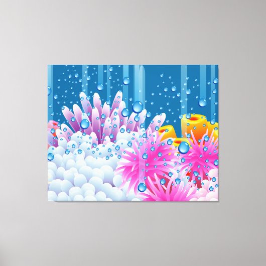 Koraal Oceaan Canvas Afdruk (Voorkant)