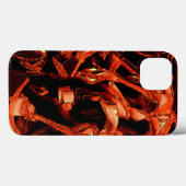 Koraal of donkere zalm vernietigd, zwarte achtergr Case-Mate iPhone case (Achterkant (horizontaal))