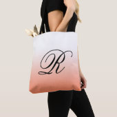 Koraal Ombre Over Elke Kleur met Monogram Tote Bag (Dichtbij)