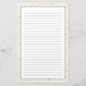 Koraal omlijnd pijlpatroon briefpapier (Voorkant)