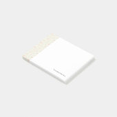 Koraal omlijnd pijlpatroon post-it® notes (Schuin)