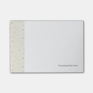 Koraal omlijnd pijlpatroon post-it® notes