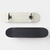 Koraal omlijnd pijlpatroon skateboard (Horizontaal)