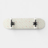 Koraal omlijnd pijlpatroon skateboard (Horizontaal)