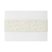 Koraal omlijnd pijlpatroon uitnodigingen wikkel (Achterkant Voorbeeld)