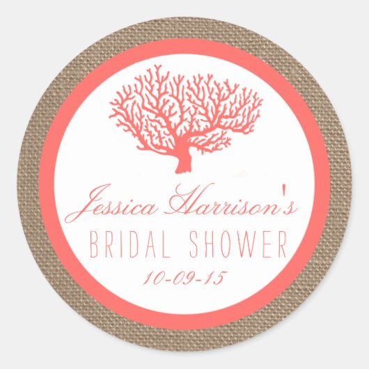 Koraal op Stickers van het Vrijgezellenfeest van h (Voorkant)