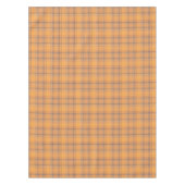 Koraal, oranje, bruine tartan-vlecht. tafelkleed (Voorkant)