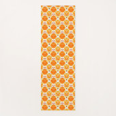 Koraal Oranje en Cream Batik Pattern Yogamat (Voorkant)