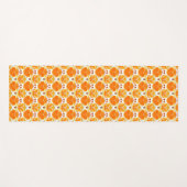 Koraal Oranje en Cream Batik Pattern Yogamat (Voorkant (horizontaal))