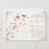 Koraal Oranje Grijze vogels Verlaten Woensdag Uitn Kaart (Voorkant)