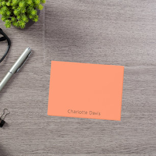Koraal oranje naam post-it® notes