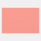Koraal Oranje ventilatorpatroon Inpakpapier Vel (Voorkant 2)