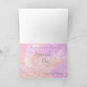 Koraal Orchidee Waterverf Butterfly Bliss Bedankt (Binnen)