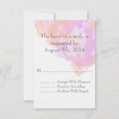 Koraal Orchidee Waterverf Butterfly Bliss RSVP (Achterkant)