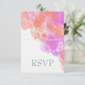 Koraal Orchidee Waterverf Butterfly Bliss RSVP (Staand voorkant)