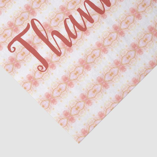 Koraal patroon ontwerper tissuepapier (Detail)