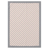 Koraal perzik controleren tafelkleed in moderne pl (Voorkant)