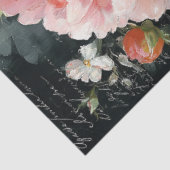 Koraal Perzik Pioen Bloem Decoupage Tissuepapier (Detail)