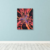 Koraal Plasma Burst Fractale Kunst Canvas Afdruk (Insitu (Houten vloer))