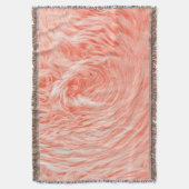 Koraal pluizig bont: 2019 trend. deken (Voorkant Verticaal)