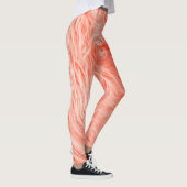 Koraal pluizig bont: 2019 trend. leggings (Rechts)