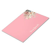 Koraal Pretty Spring Bloemboeket Notitieblok (Schuin)