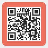 Koraal QR CODE Sticker (Voorkant)