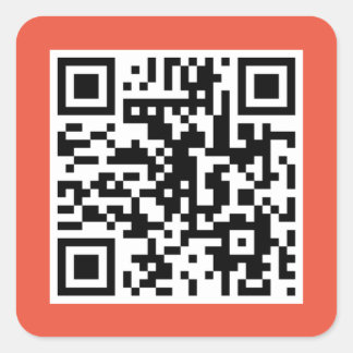 Koraal QR CODE Sticker