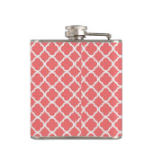 Koraal Quaterfoil Latti Monogram Whiskey Flask Heupfles (Achterkant)