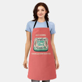 Koraal Retro Sardine Koken Italiaanse chef-kok Schort (Gedragen)