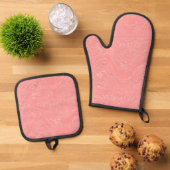 Koraal Riptide Oven Mitt en Pothouder Ovenwant & Pannenlap Set (Top down)