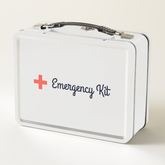 Koraal Rode Kruis Script Emergency Kit Medicine (Achterkant)