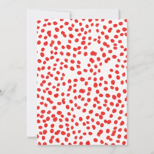 Koraal Rood Klaproos Bloemen Bruiloft Uitnodiginge Kaart (Achterkant)