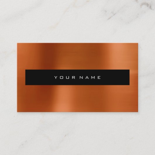 Koraal Rood Metallic Zwart Mode Stylist Visitekaartje (Voorkant)