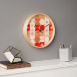 Koraal rood Oranje Blush roze retroArt Patroon<br><div class="desc">Mooie hedendaagse oranje, koraalrode, bruine taupe en ivoorcrème gekleurde geometrische cirkels en halve cirkels op een lichtroze achtergrond. Een elegant, stijlvol en eclectisch minimalistisch ontwerp voor de artistieke interieurontwerper, de artistieke decorator van het interieur, de populaire heuptrendsetter, de retro-kunststijl of de abstracte digitale geometrische motief minnaar. Pas dit ontwerp aan...</div>