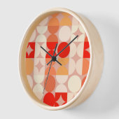 Koraal rood Oranje Blush roze retroArt Patroon (Hoek)