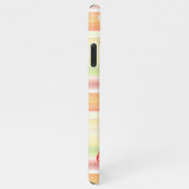 Koraal Rood Perzik Sinaasappel Lime Groen Streeppa iPhone Hoesje (Rechterkant)