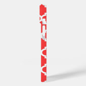 Koraal Rood Wit Marokkaans #5 Marine 3 Initiele Mo Case-Mate iPhone Case (Achterkant / Links)